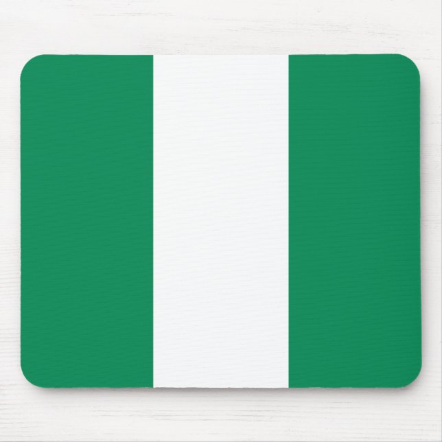 Mauspad mit Flagge Nigerias (Vorne)