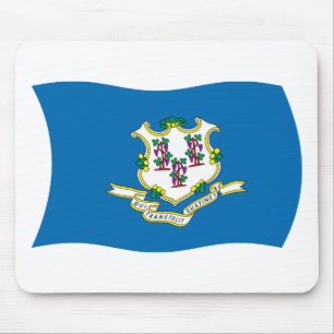 Mauspad mit Flagge von Connecticut