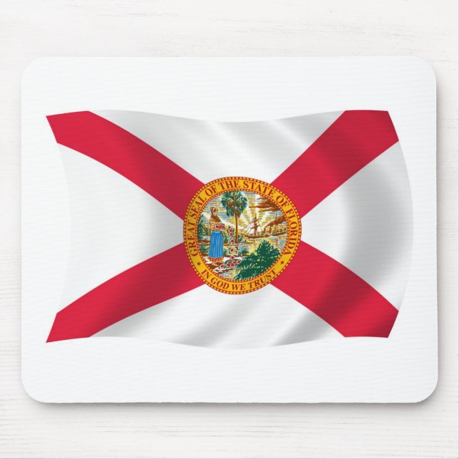 Mauspad mit Flagge von Florida (Vorne)