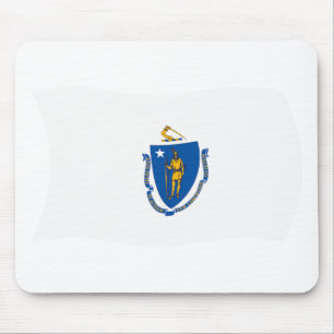 Mauspad mit Flagge von Massachusetts