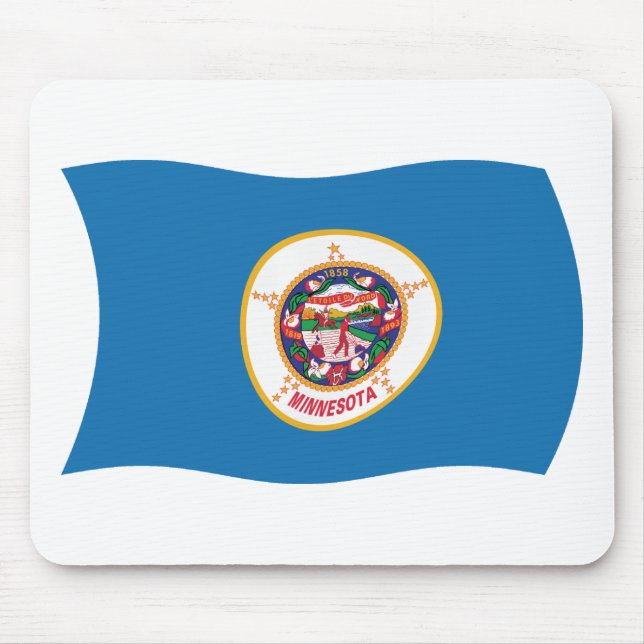 Mauspad mit Flagge von Minnesota (Vorne)