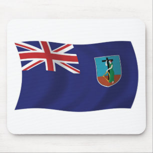 Mauspad mit Flagge von Montserrat