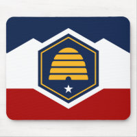 Mauspad mit Flagge von Utah, USA
