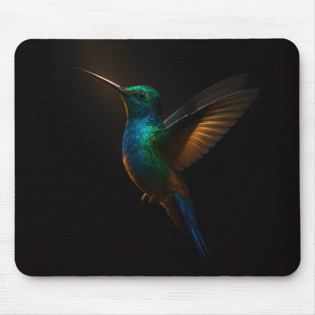 Mauspad mit fliegendem Kolibri (Vorne)