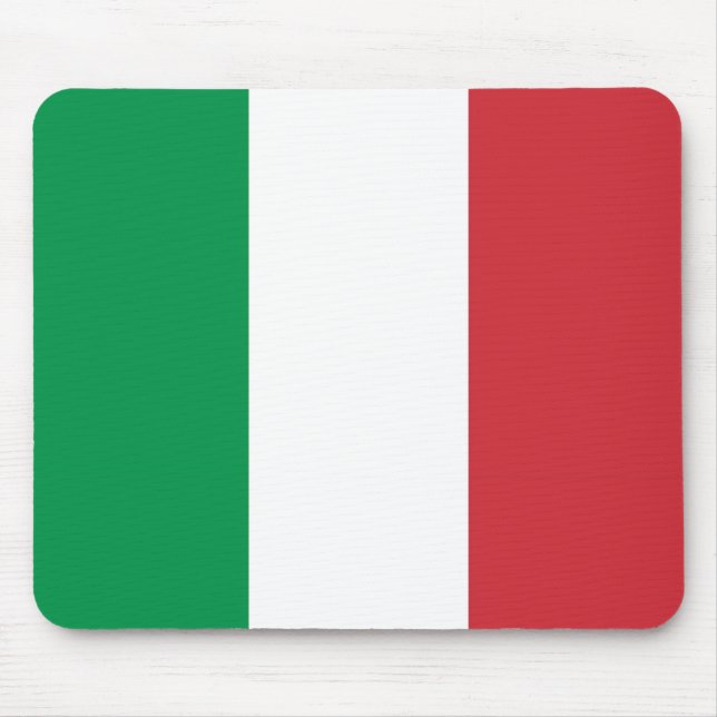 Mauspad mit italienischer Flagge (Vorne)