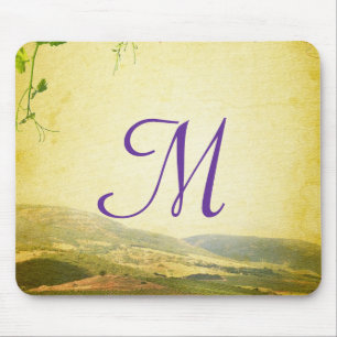 Mauspad mit Monogrammanfang Italienische Landschaf