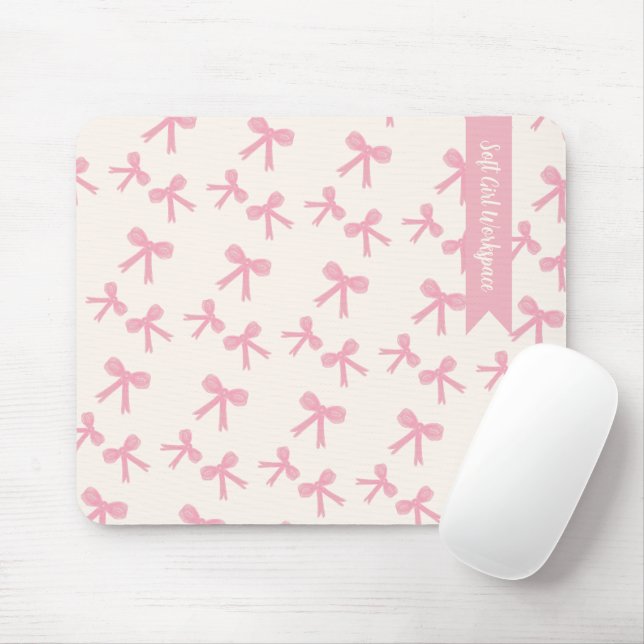 Mauspad mit rosa Schleife Träume (Mit Mouse)