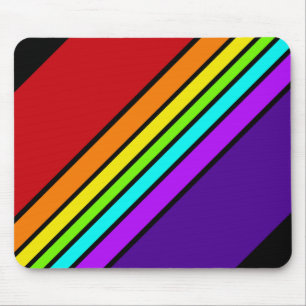 Mauspad Regenbogenstreifen Diagonale Optische Spie