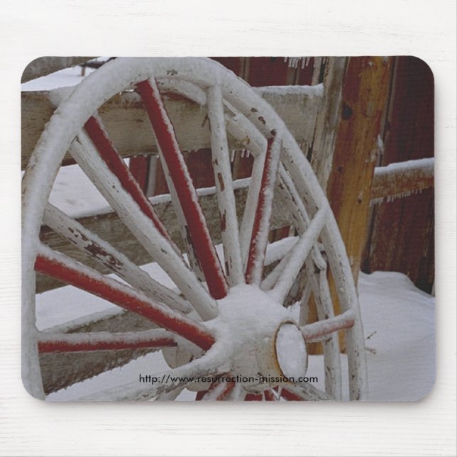Mauspad~~ Snowy-Lastwagen-Rad Mousepad (Vorne)