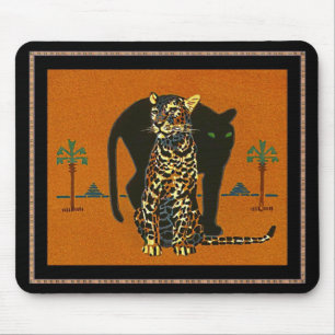 Mauspad Vintage Art Leopard