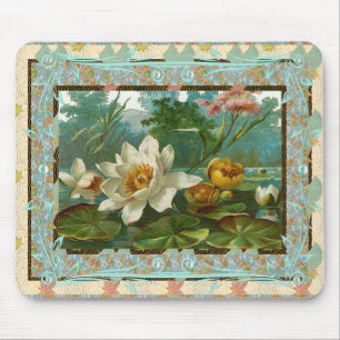 Mauspad Vintage Blumen Blumen