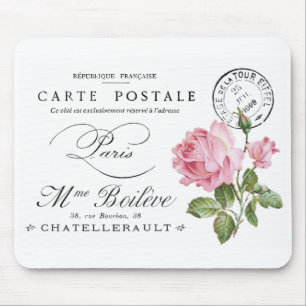 MAUSPAD : VINTAGE FRENCH : POSTKARTEN DESIGN