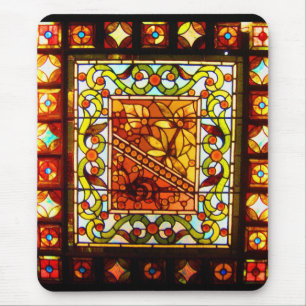 Mauspad-Vintage Glasmalerei-16 Mousepad