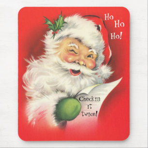 Mauspad, Vintage Weihnachten Weihnachtsmann Mousepad