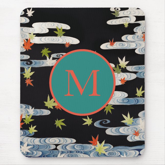 MAUSPAD WASSER UND BLÄTTER JAPANISCHE KUSTOM INITI (Vorne)