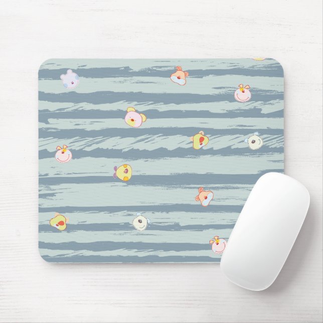Mauspad – Whimsy-Gesichter (Mit Mouse)