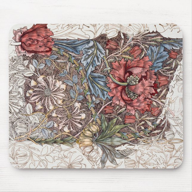 MAUSPAD : WILLIAM MORRIS : HONEYSUCKLE + TULPE (Vorne)