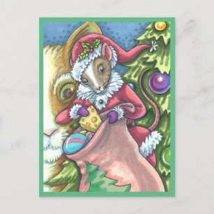 MAUSSANTA BRINGT GUTE KATZCHENCHRISTMAS, Niedlich Feiertagspostkarte