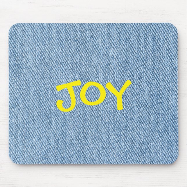 Maustaste mit individuellem Namen Jeans Design Mousepad (Vorne)