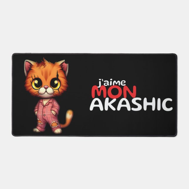 Mausteppich Wird Zombie Minou Schreibtischunterlage (Vorderseite)