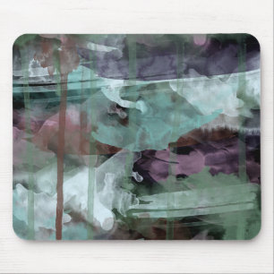 Mausunterlage, Abstrakte Malerei, aqua blau grün Mousepad