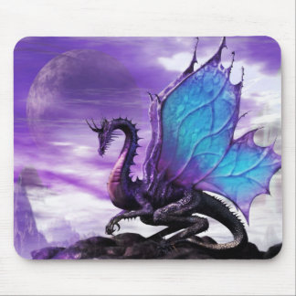 Mausunterlage * Blau Winged Drachen * Mousepad