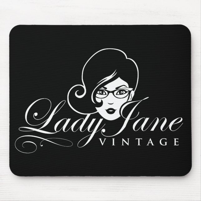 Mausunterlage Damen-Jane Vintage Mousepad (Vorne)