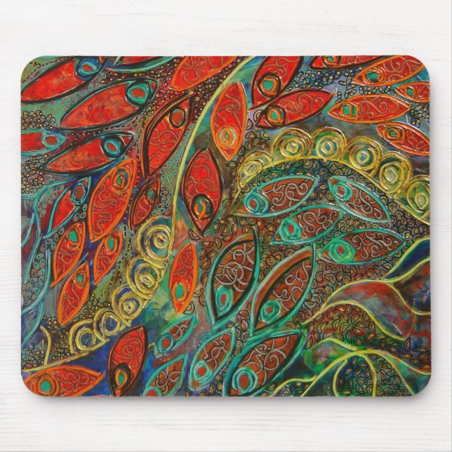 Mausunterlage der Drehtür (Malerei) Mousepad (Vorne)