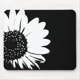 Mausunterlage der Sonnenblume-B&W Mousepad