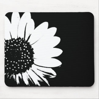 Mausunterlage der Sonnenblume-B&W Mousepad