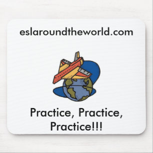 Mausunterlage ESL auf der ganzen Welt Mousepad