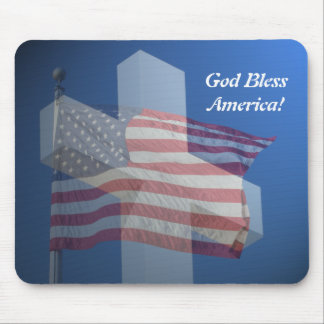 Mausunterlage, Gott segnen Amerika! Mousepad