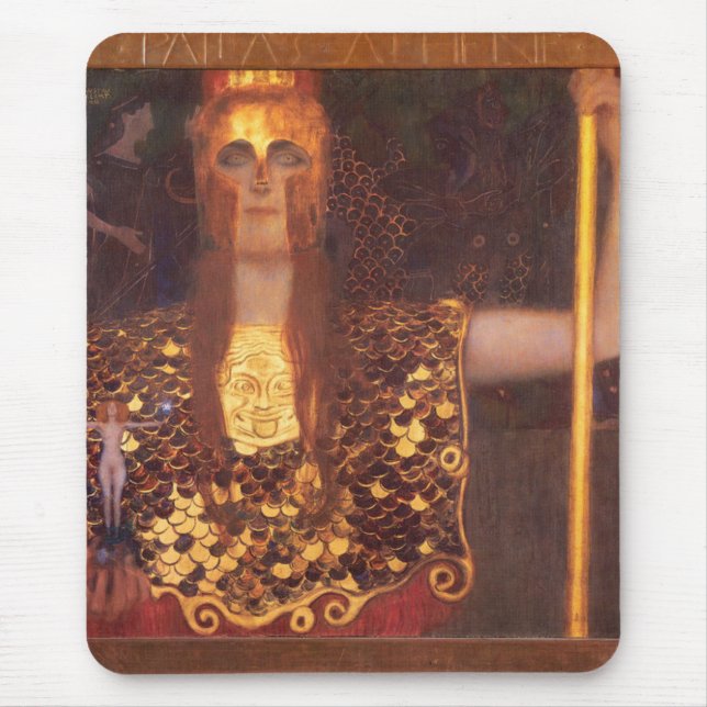 Mausunterlage Gustav Klimt Minerva Pallas Athene Mousepad (Vorne)