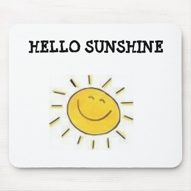 Mausunterlage, HALLO SONNENSCHEIN Mousepad (Vorne)