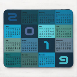 Mausunterlage mit 2019 Kalendern Mousepad