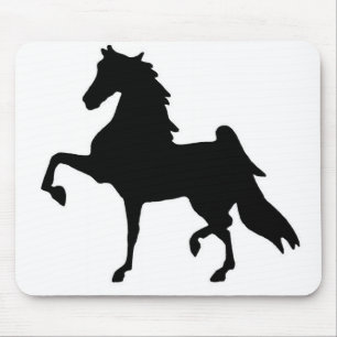 Mausunterlage mit Saddlebred Silhouette Mousepad