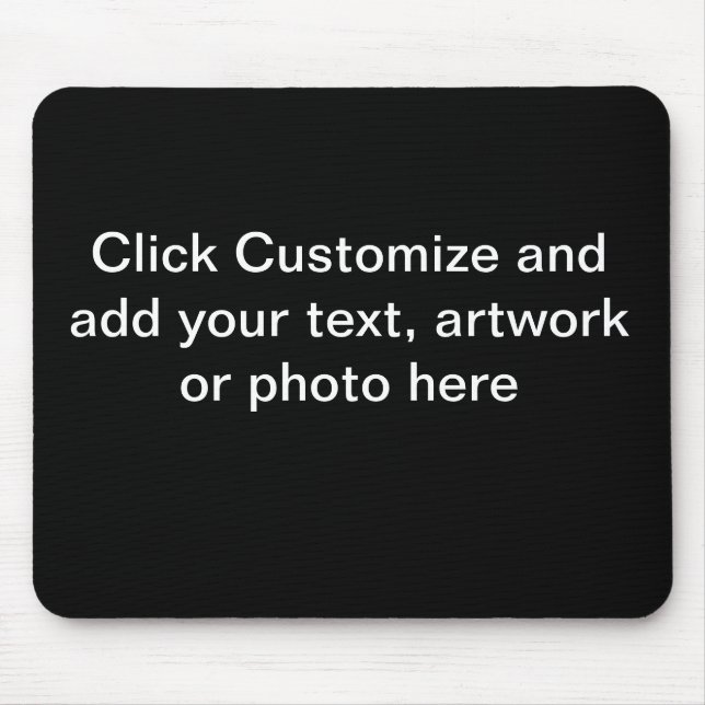 Mausunterlage-Schwarz-Hintergrund Mousepad (Vorne)