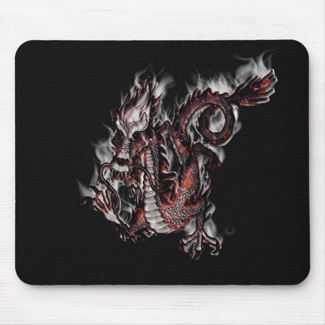 MAUSUNTERLAGE - Smoke'n Drache Mousepad (Vorne)