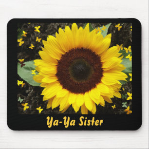 Mausunterlage, Sonnenblume, Ya-Ya Schwester Mousepad