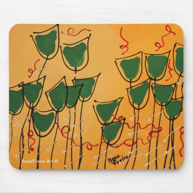 Mausunterlage - Tulpen durch Soco Freire Mousepad (Vorne)