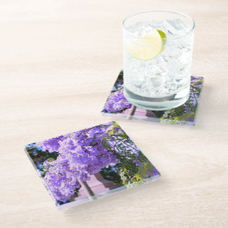 Mauve Bell Tree Glass Untersetzer
