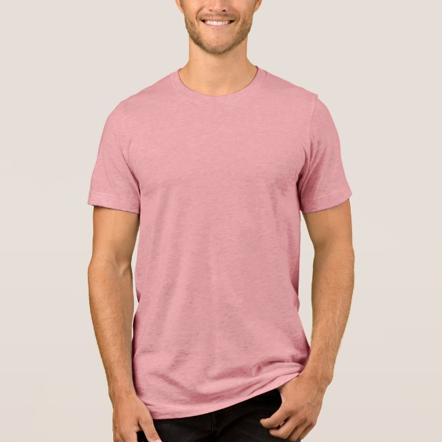 Mauve Bella+Leinwand Tri-Blend T - Shirt (Vorderseite)