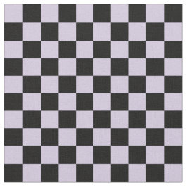 Mauve & Black Checkerboard Stoff
