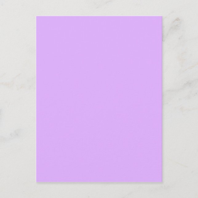 Mauve, blass violetter Hex-Code e0b0ff Postkarte (Vorderseite)