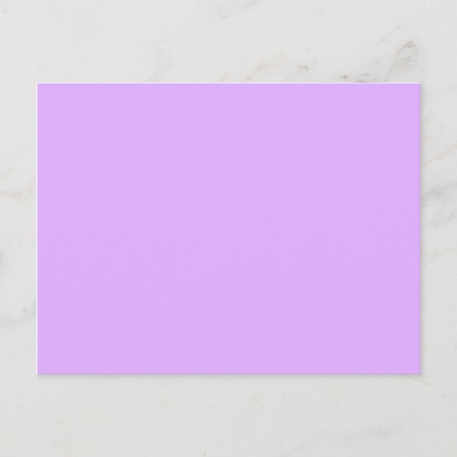 Mauve, blassvioletter Hex-Code e0b0ff Postkarte (Vorderseite)