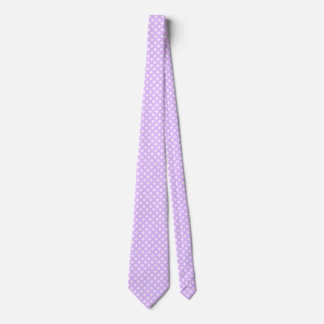 Mauve Classic Geometric Krawatte (Vorderseite)