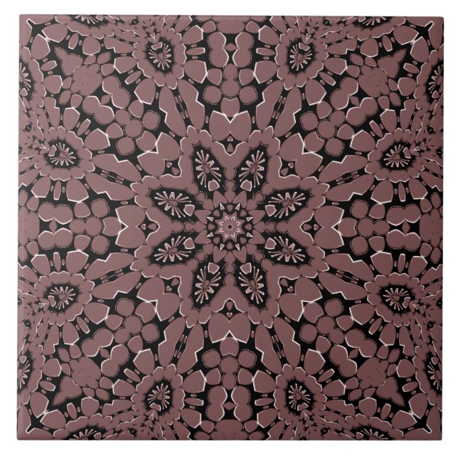 Mauve Decorative Keramik Tile Fliese (Vorderseite)
