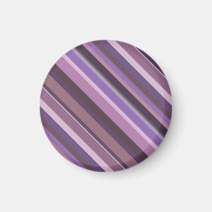 Mauve diagonale Streifen Magnet