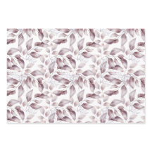 Mauve, Dusty Lila, Blush Pink Blume Blätter