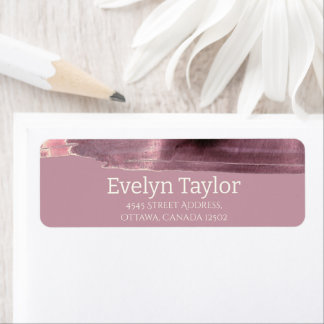 Mauve Dusty Rose Modern Einfach